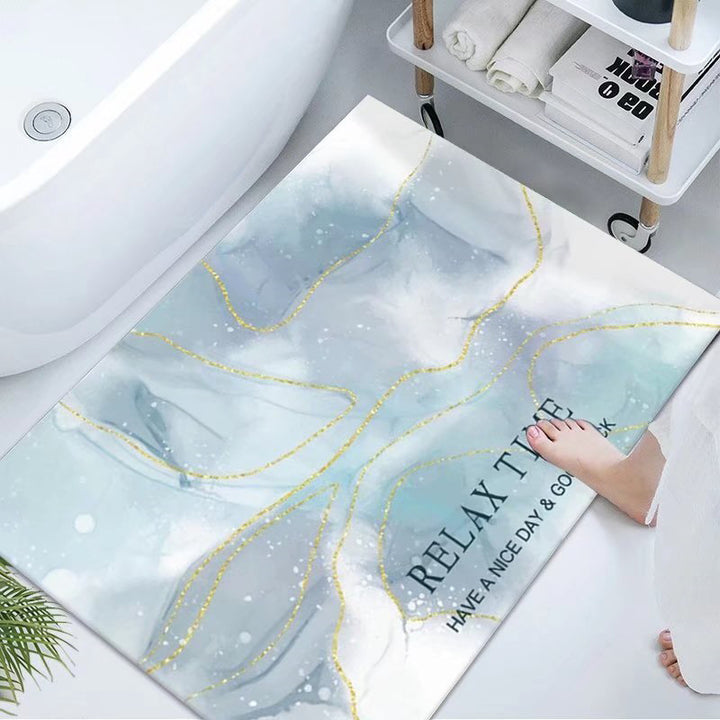 Luxurious Marble Design Bath Mat Kalsten