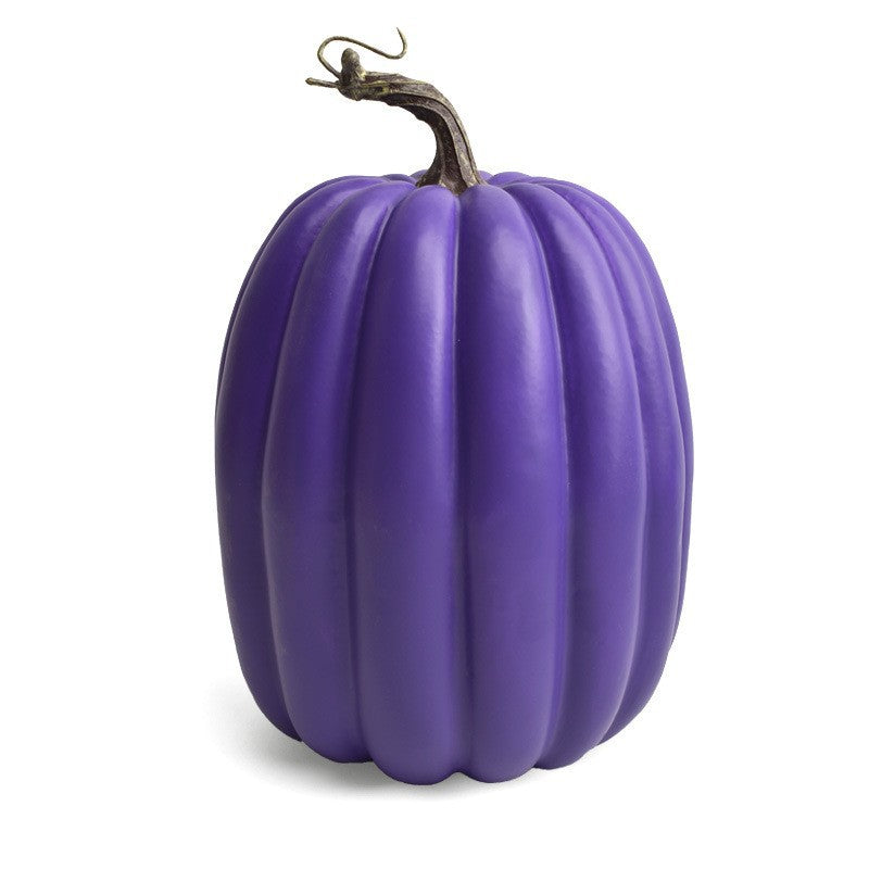 Decorative ceramic pumpkin for table and autumn decoration with glossy glaze