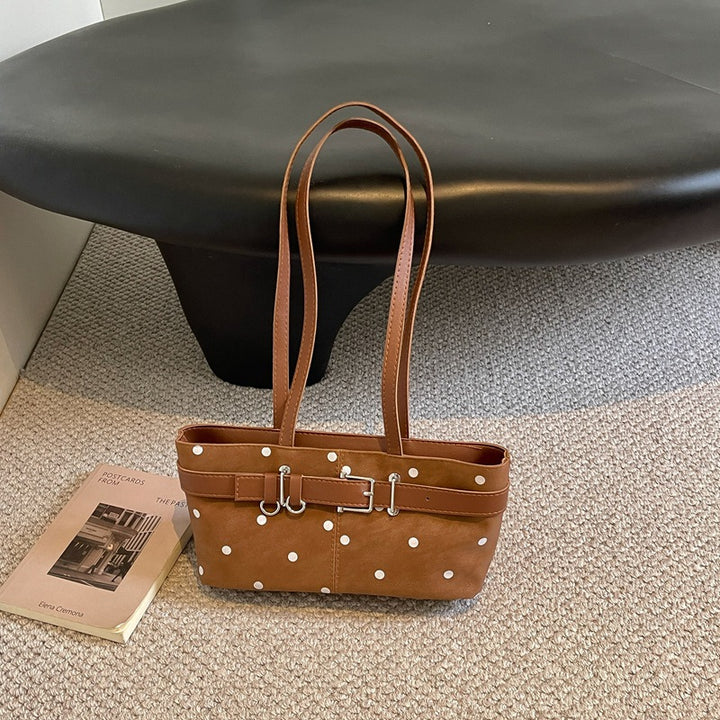 Stylish Polka Dot Shoulder Bag