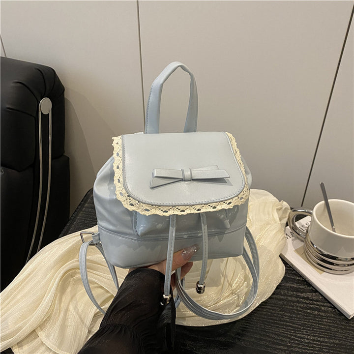 Cute Lace-Trimmed Mini Backpack Kalsten