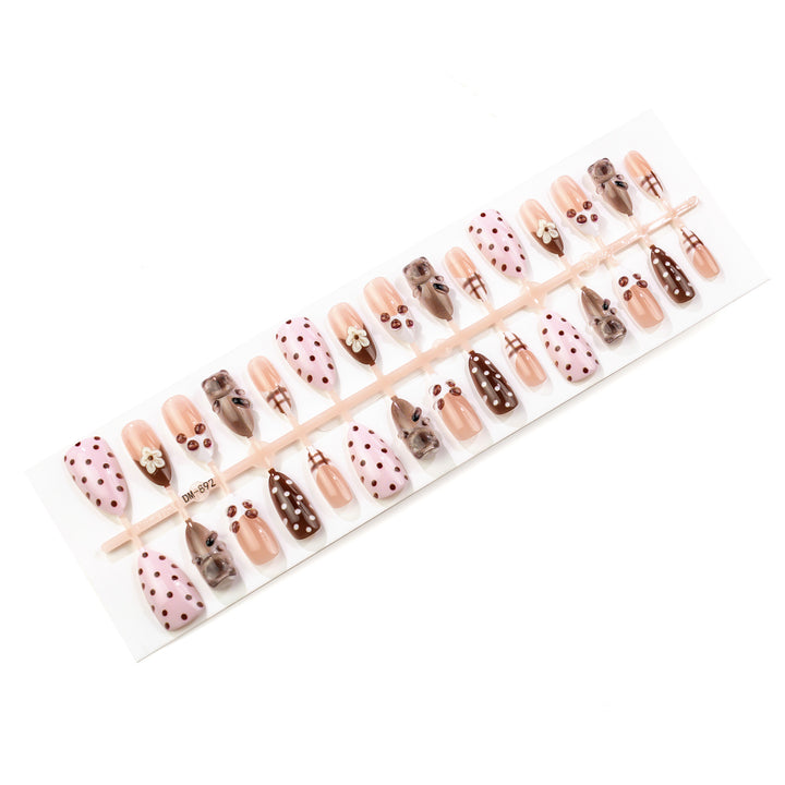 Creative Cat-Themed Press-On Nail Art Set Kalsten
