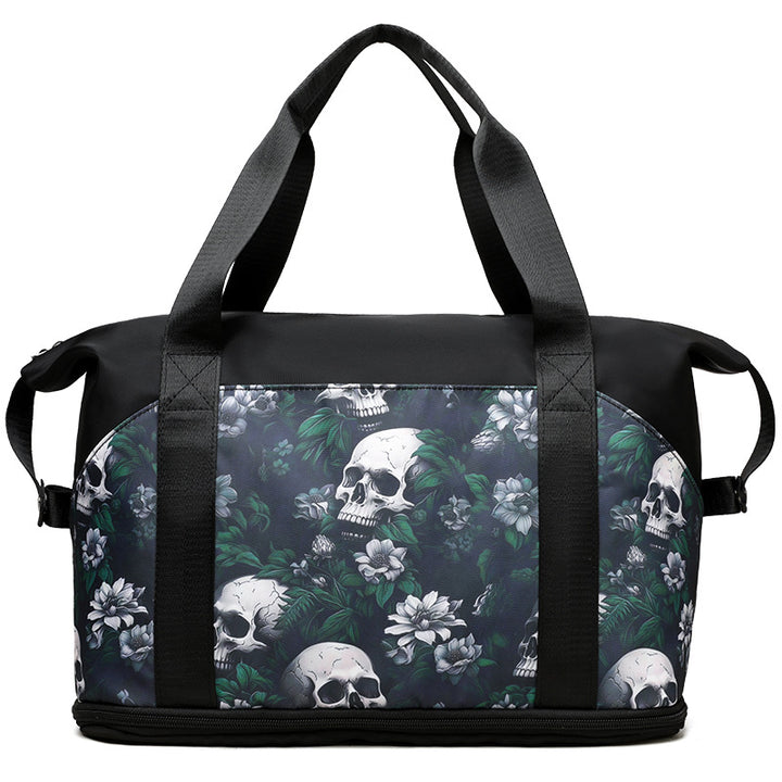 Artistic Skull Print Gym Duffel Bag Kalsten