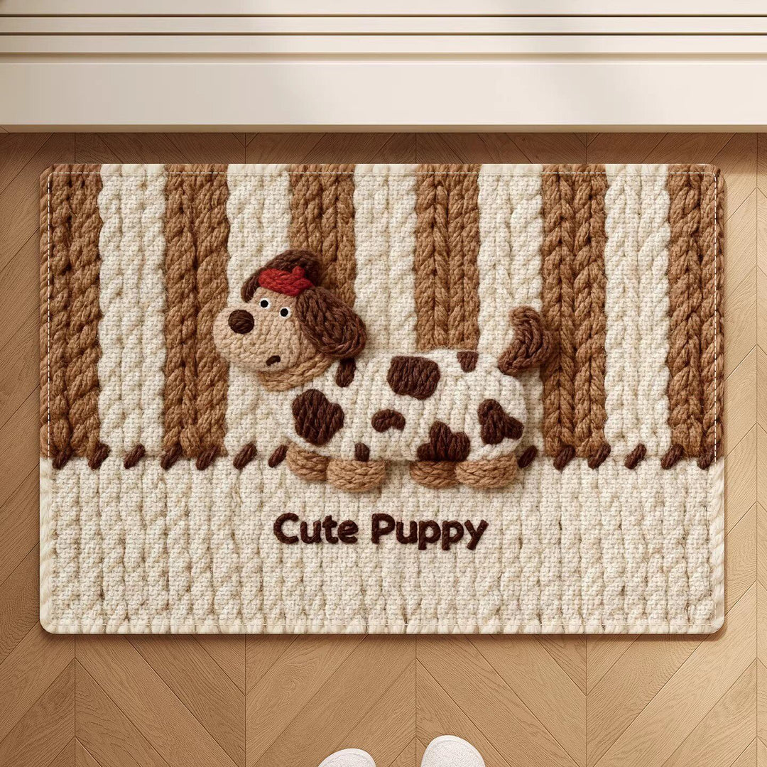 Adorable Dog-Themed Non-Slip Bath Mat