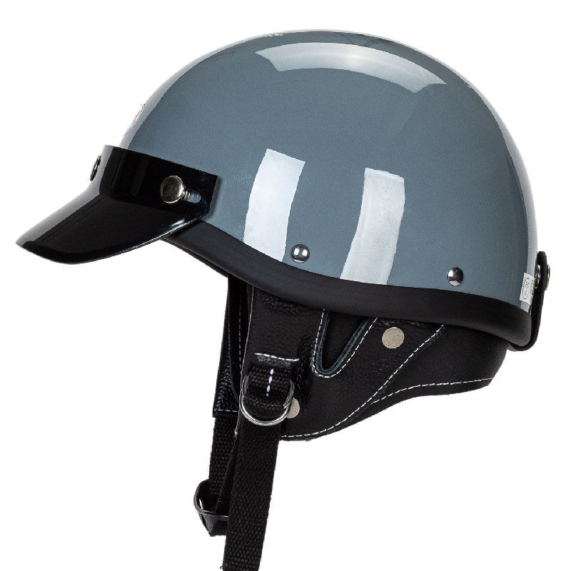 Classic Motorcycle Half-Helmet with Visor Kalsten