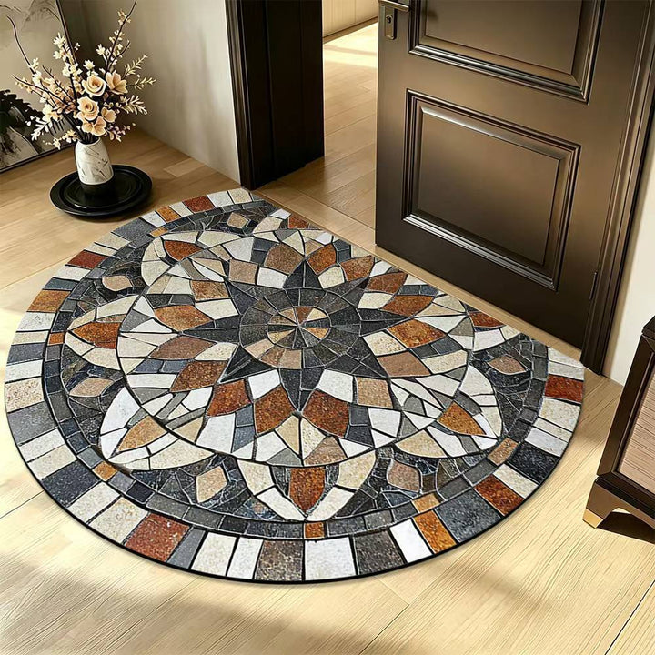 Mosaic pattern carpet