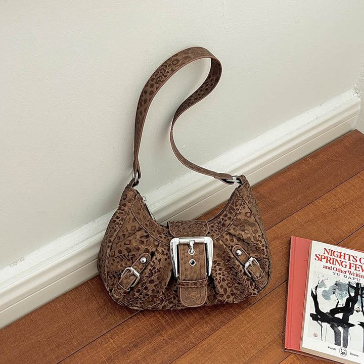 Exotic Textured Shoulder Bag