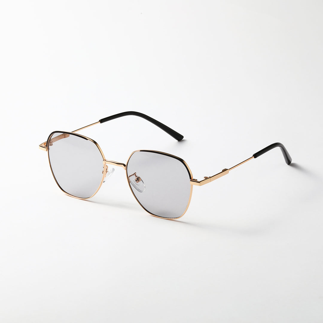 Women’s fashionable sunglasses with slim metal frame and blue lenses Kalsten