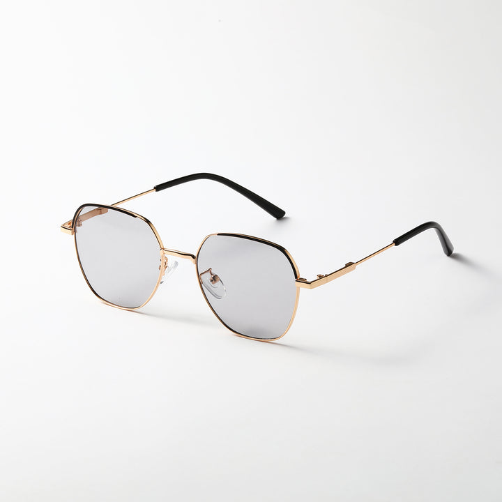 Women’s fashionable sunglasses with slim metal frame and blue lenses Kalsten