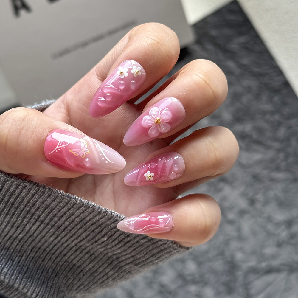 Floral-Embellished Press-On Nail Kit Kalsten