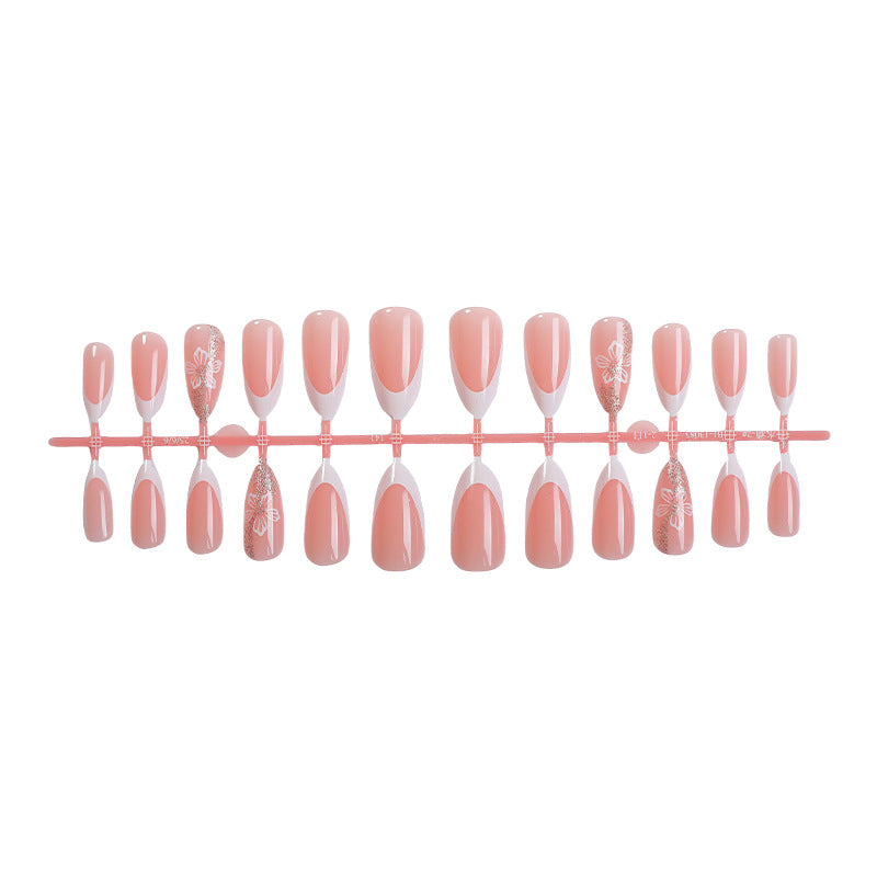 Elegant Floral Designed Press-On Nail Set kalsten