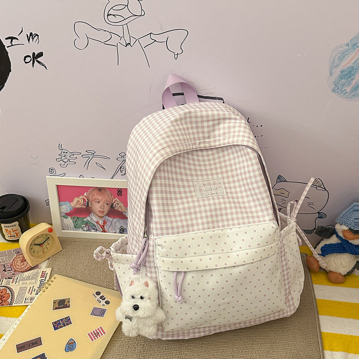 Chic Plaid Backpack Kalsten