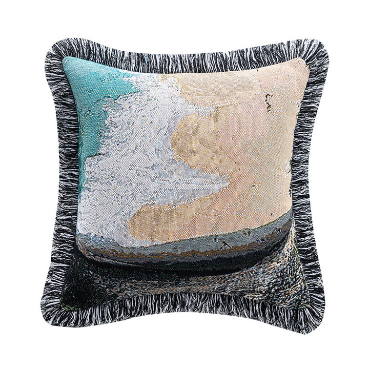 Scenic Nature-Themed Decorative Pillow