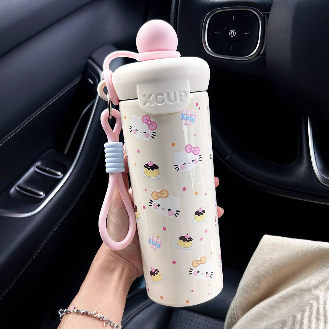 Women's water bottle with creative design and practical carrying handle Kalsten