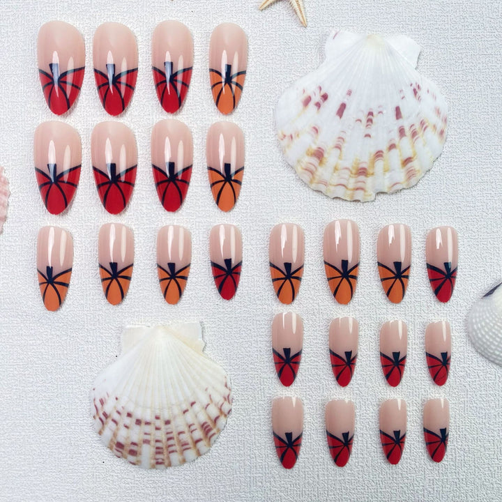 Artistic Basketball-Themed Press-On Nail Set Kalsten