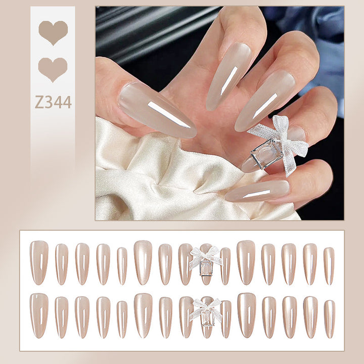 Elegant artificial nail tips with a glossy finish Kalsten