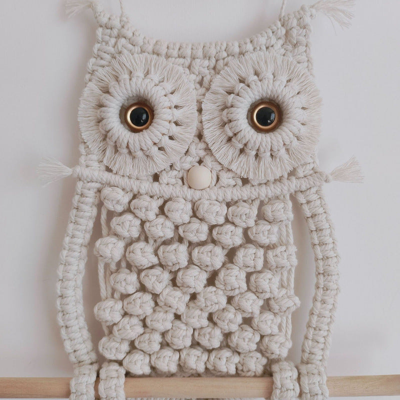 Artisan Macrame Owl Wall Hanging