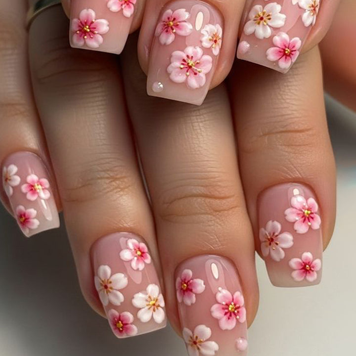 Floral Acrylic Nail Art Extensions Kalsten 1789713374