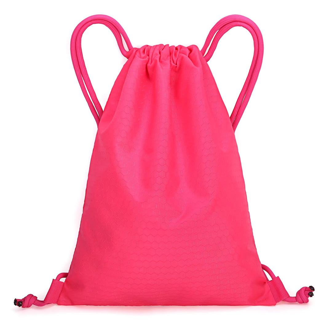 Honeycomb Texture Drawstring Backpack Kalsten