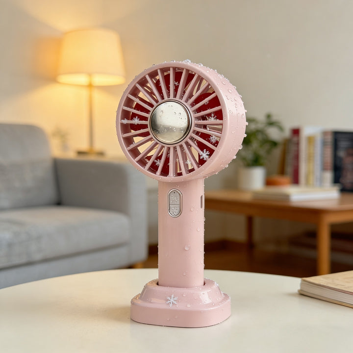Unisex Portable Hand Fan with Integrated Water Spray Mechanism Kalsten