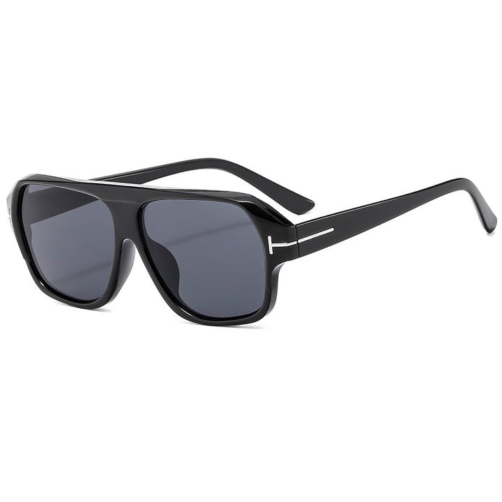 Women's fashionable sunglasses with distinctive geometry and brown lenses Kalsten