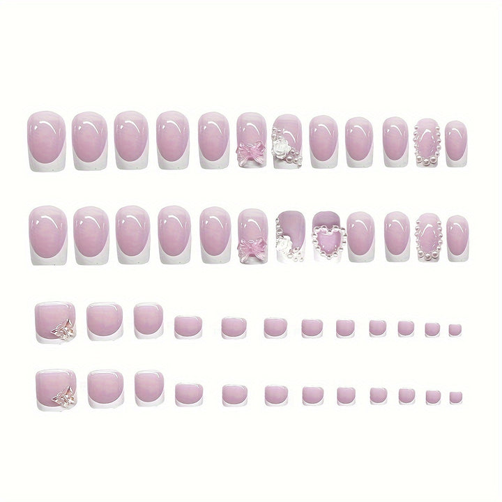 Floral Embellished Nail Art Set Kalsten