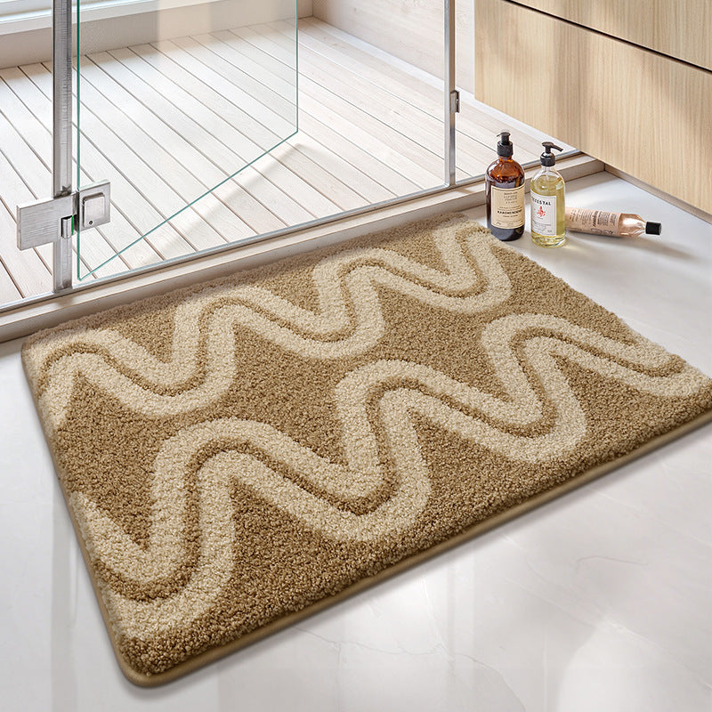 Absorbent Geometric Pattern Bath Mat