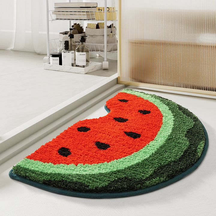 Decorative Peach Shaped Bath Mat Kalsten