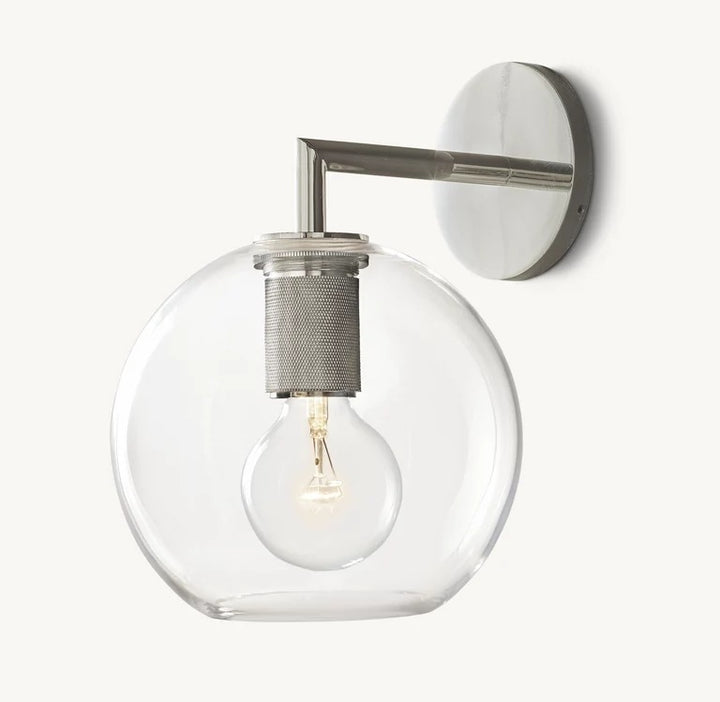 Modern Glass Sphere Wall Light