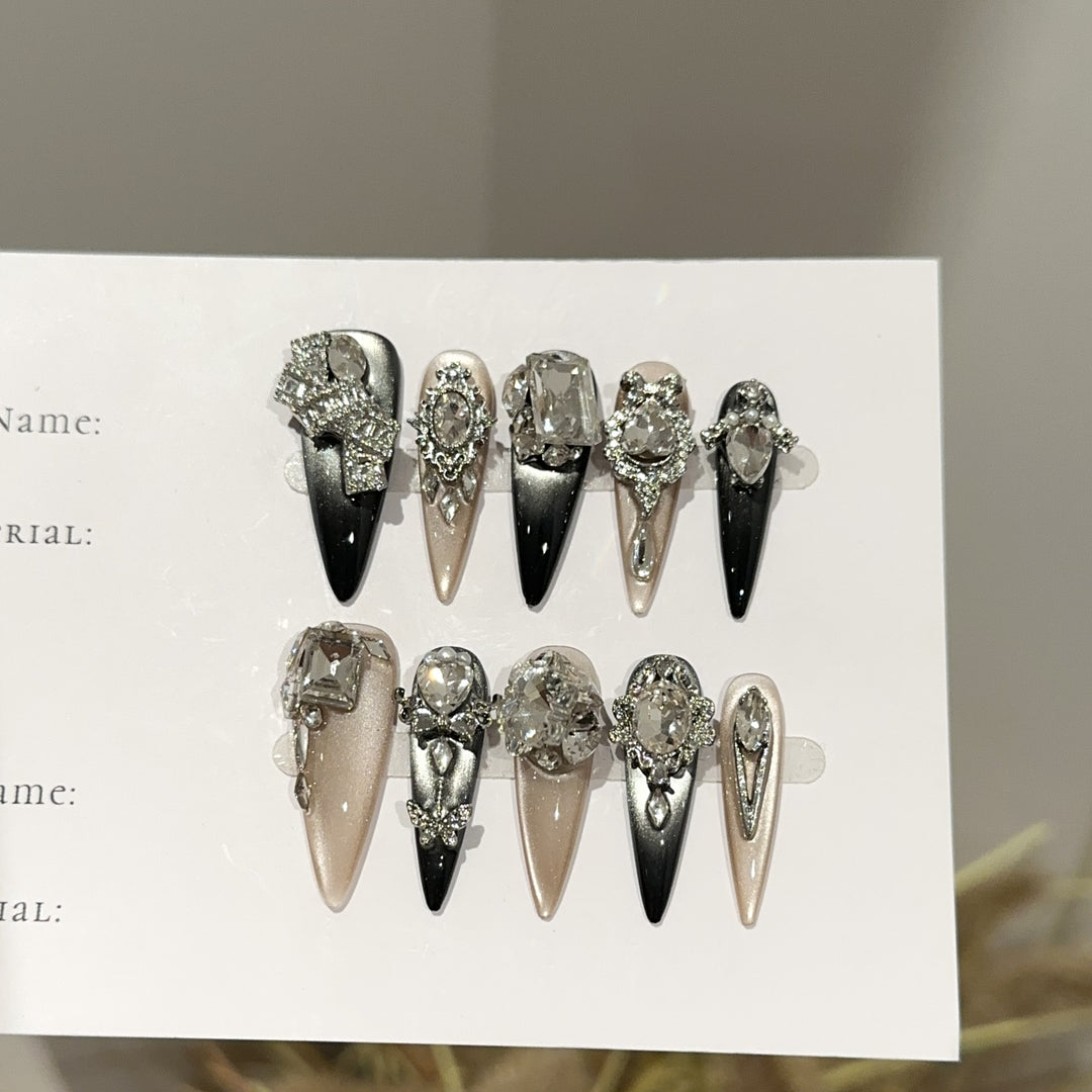 Premium Decorative Press-On Nail Set