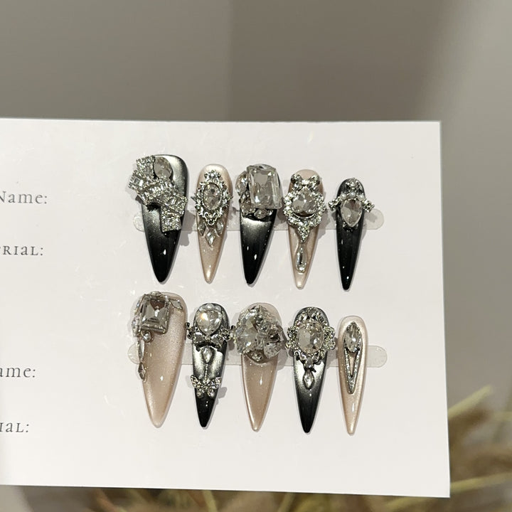 Premium Decorative Press-On Nail Set