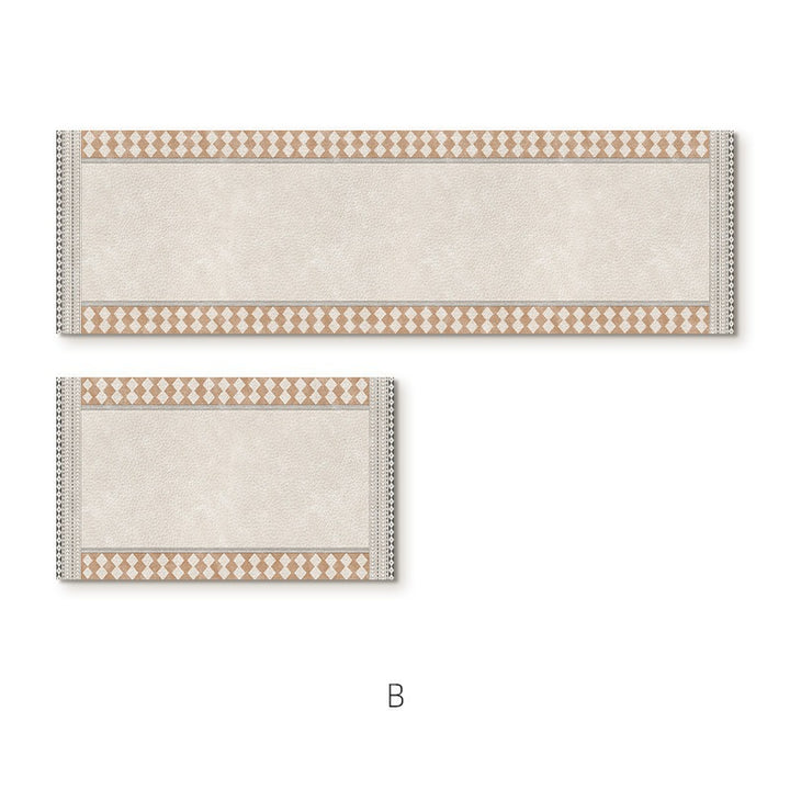 Elegant Textured Area Runner Mat
