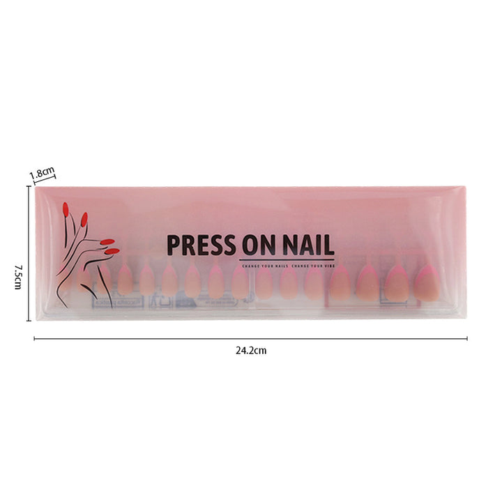 Acrylic nail set with elegant tips and creative color accents Kalsten
