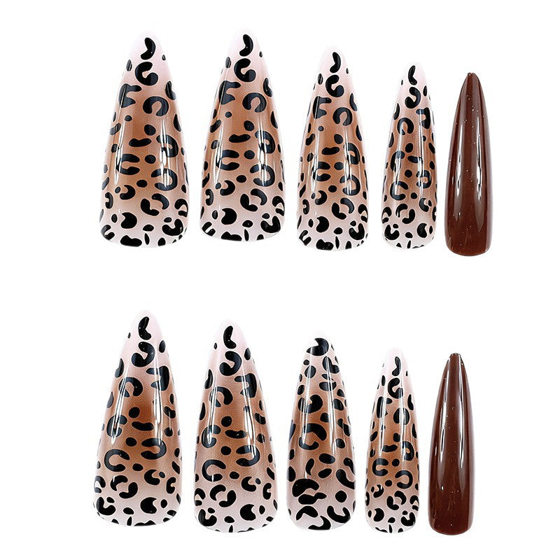 Artistic Leopard Print Nail Art Kalsten
