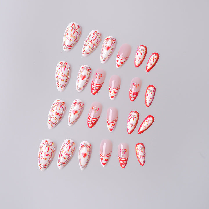 Romantic Message Press-On Nails Kalsten