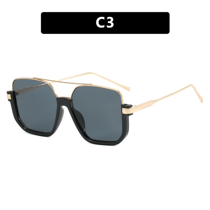 Women oversized sunglasses with trendy square frame and protective UV filter Kalsten
