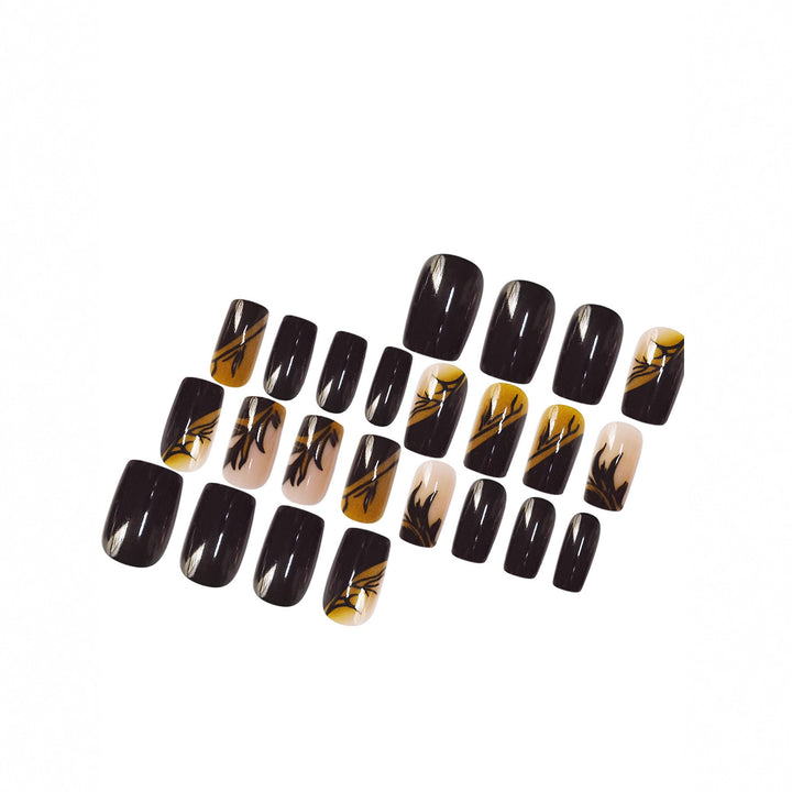 Decorative Glittery Star-Accented Press-On Nail Set Kalsten