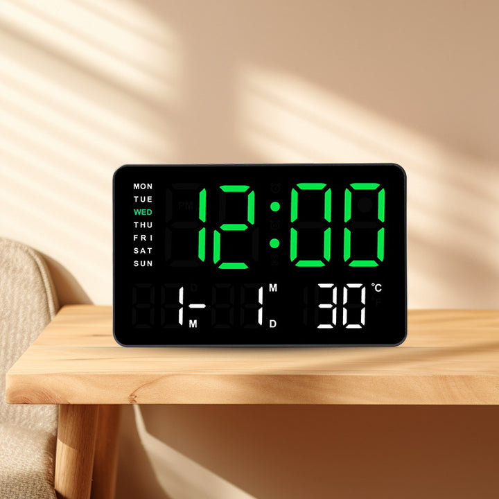 Digital Wall Clock with Temperature and Date Display Kalsten