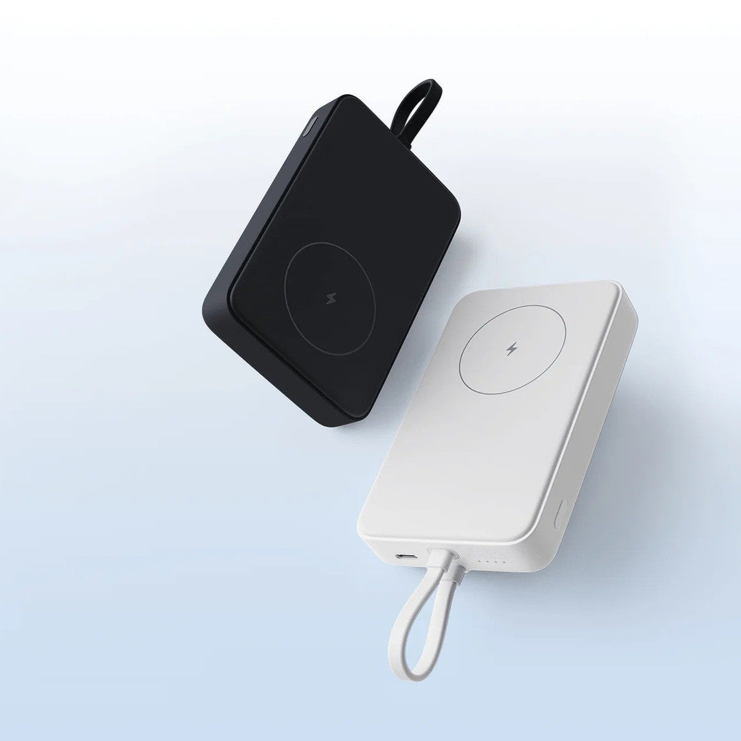 Magnetic wireless power bank with Magnetic alignment and USB-C pass-through Kalsten