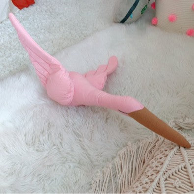 Oversized Long‑Neck Flamingo Plush Floor Pillow Decorative Soft Toy