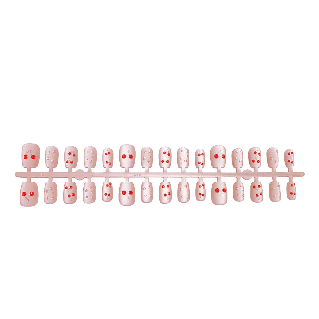 Playful Cherry Design Press-On Nail Set Kalsten