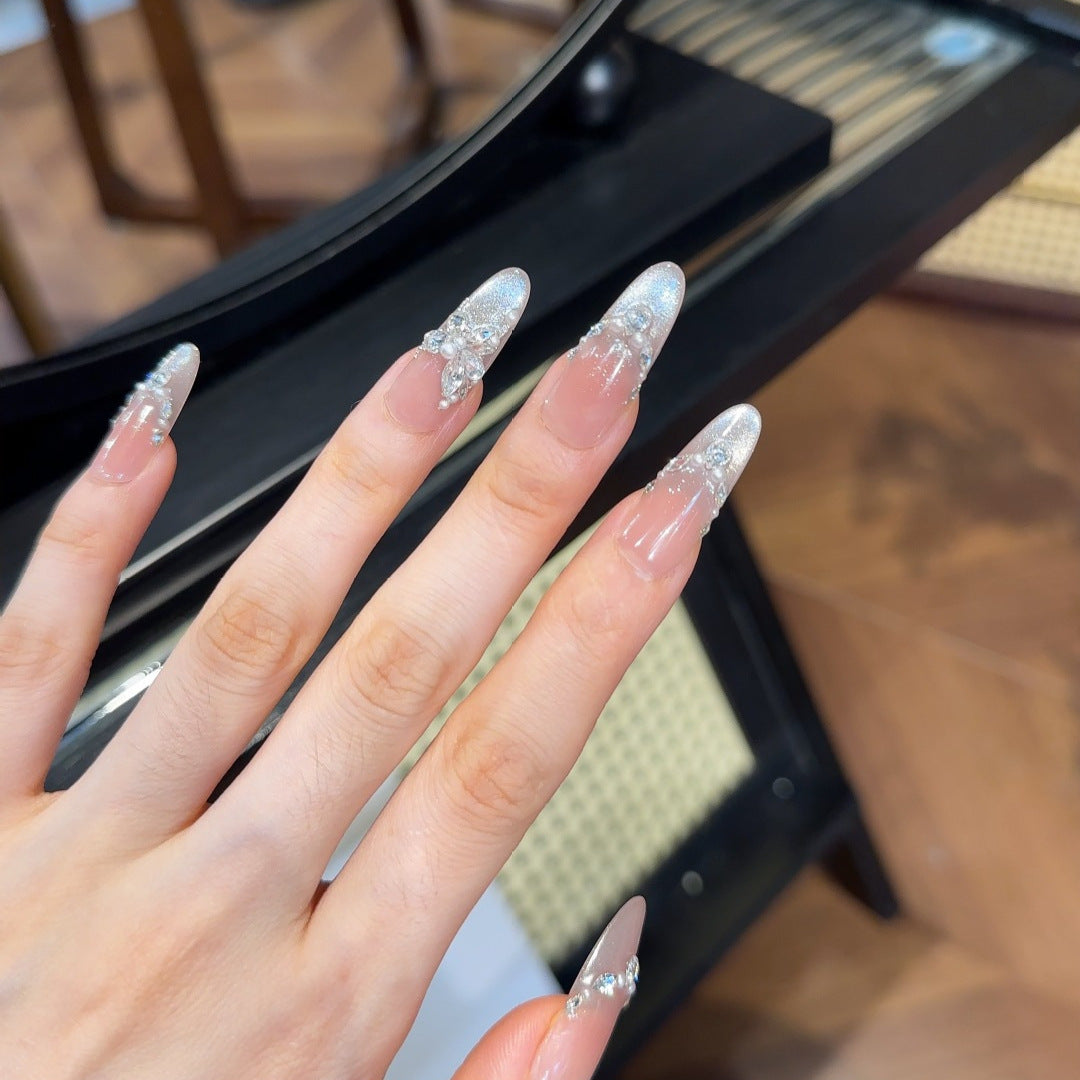 Decorative Rhinestone Press-On Nail Set Kalsten