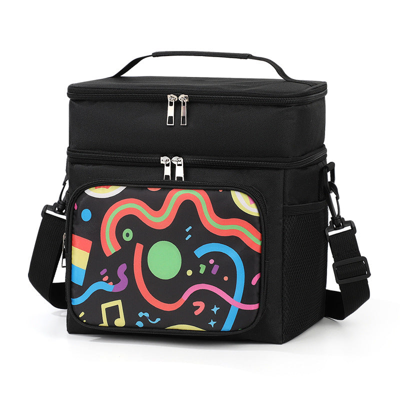 Insulated Floral Print Lunch Cooler Bag Kalsten