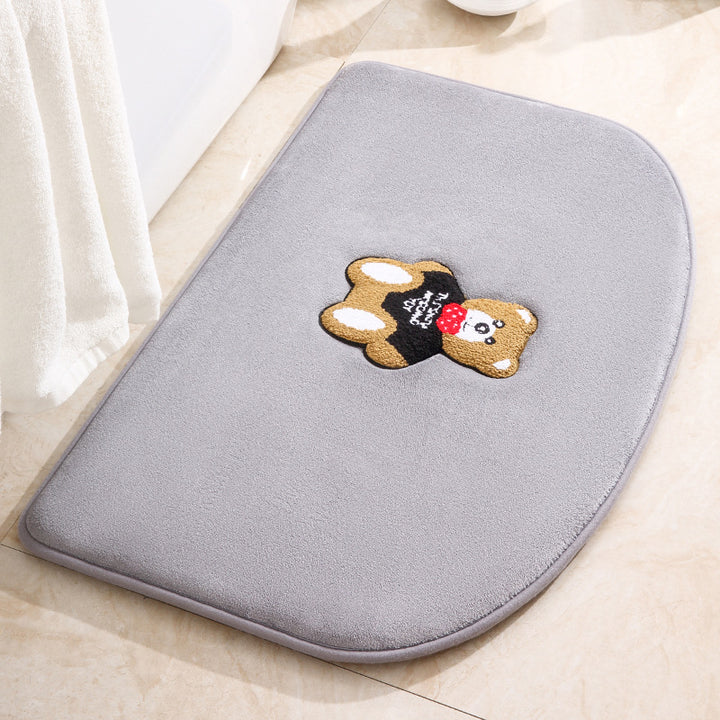 Cute Teddy Bear Plush Bath Mat Kalsten