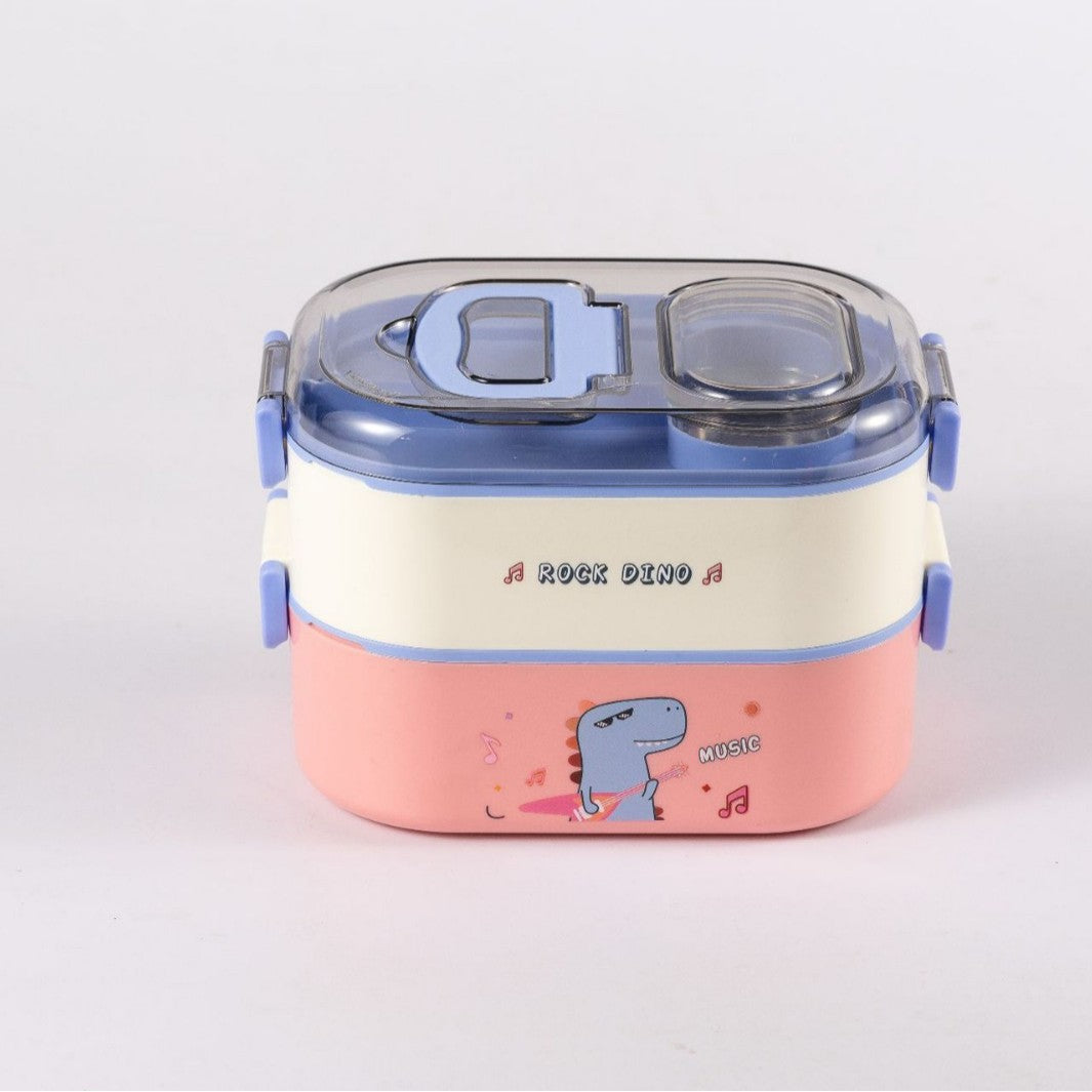 Cartoon-Themed Multi-Compartment Lunch Box