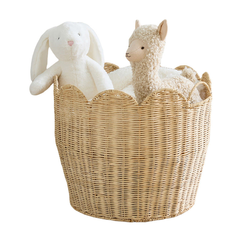 Stylish laundry basket with wave edge Kalsten