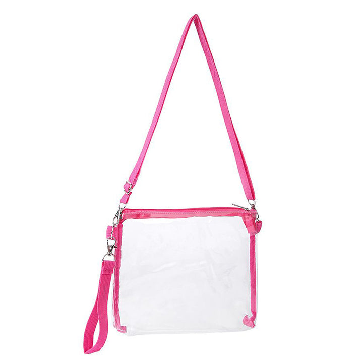Transparent shoulder bag with adjustable shoulder strap Kalsten