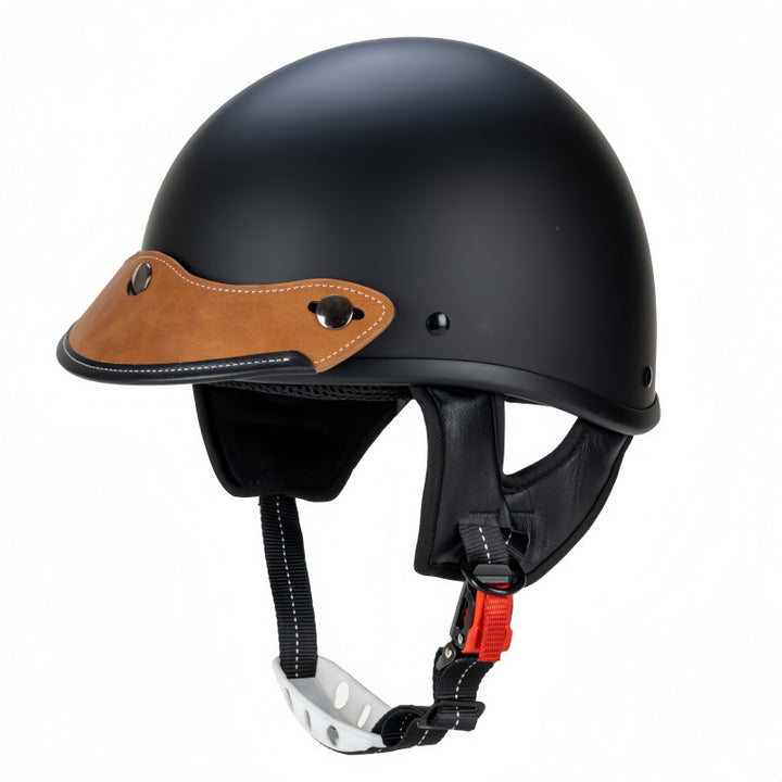 Retro Open-Face Motorcycle Helmet with Visor Kalsten