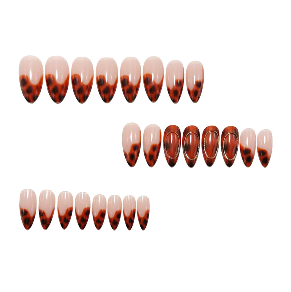 Shiny Artificial Nails in Elegant Teardrop Design Kalsten