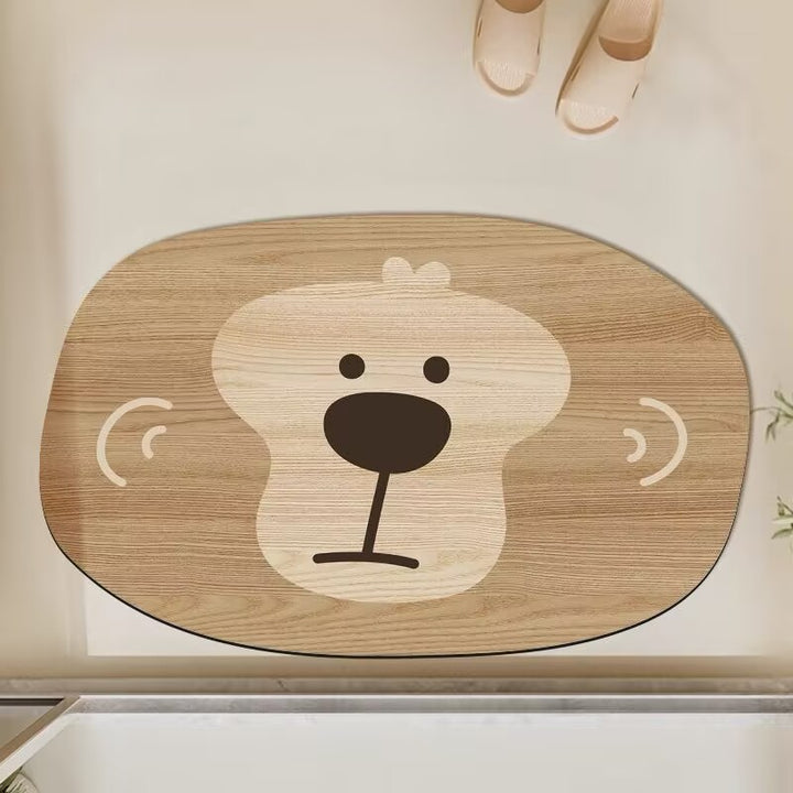 Bear-Shaped Soft Bath Mat