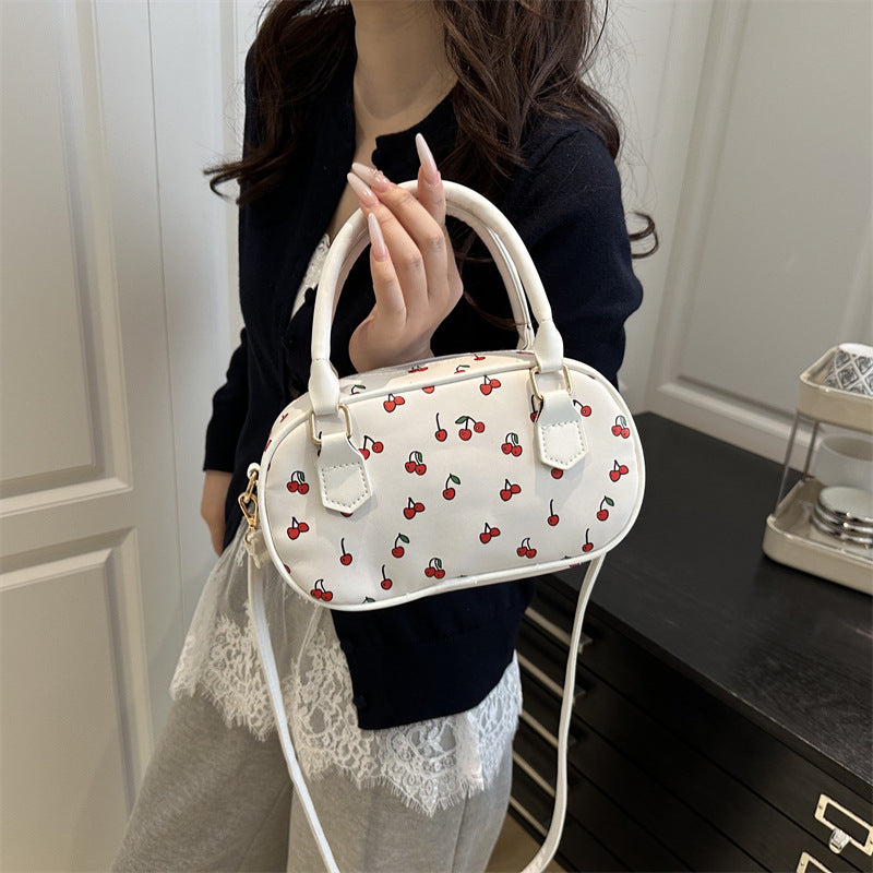 Playful Cherry Print Mini Handbag Kalsten